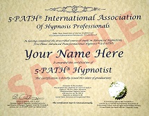 Banyan Hypnosis Center Advanced 5-PATH® Certificate