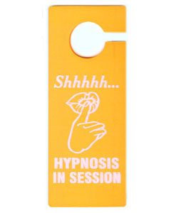 Hypnosis In Session Door Hanger